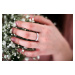 OLIVIE Stříbrný prsten se zirkony 1949