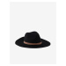 Černý vlněný klobouk Pieces Nahanna - Dámské