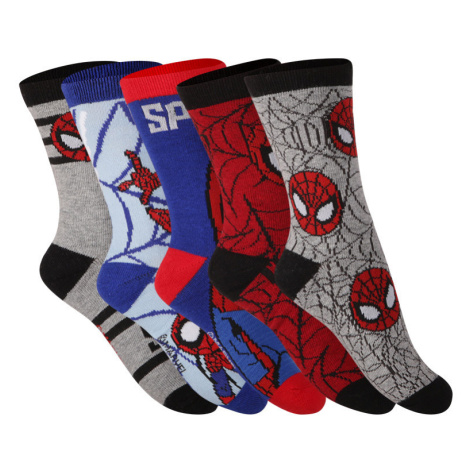 5PACK dětské ponožky Cerdá Spiderman vícebarevné (2200007417) Cerda