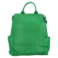 Osobitý dámský koženkový batoh Zita, zelená