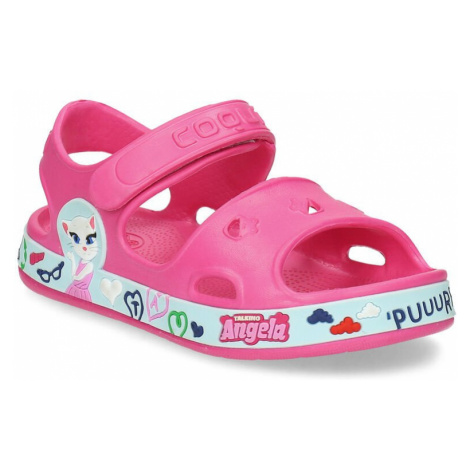 Růžové dětské sandály