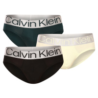 3PACK pánské slipy Calvin Klein vícebarevné (NB3073A-C7U)