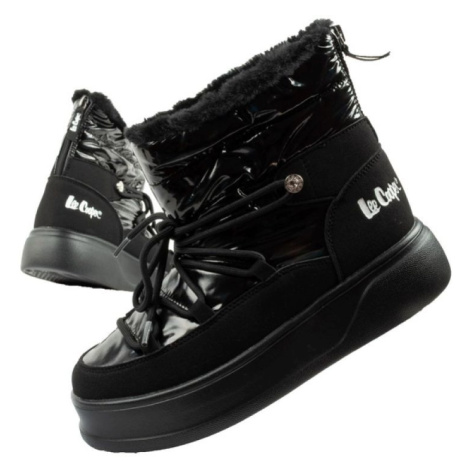 Lee Cooper dámská sportovní obuv zimní trekingová zateplená lakovaná dámské