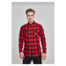 Pánská košile Urban Classics Checked Flanell Shirt - černá,červená