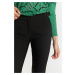 Monnari Kalhoty Látkové kalhoty s ozdobnými přezkami Black