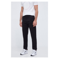 Kalhoty Calvin Klein pánské, černá barva, jednoduché