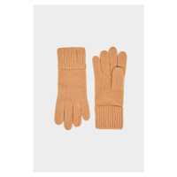 RUKAVICE GANT WOOL KNIT GLOVES hnědá