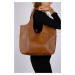 LuviShoes Amaya Dark Camel Women's Shoulder Bag