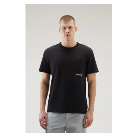 Tričko woolrich trail t-shirt černá