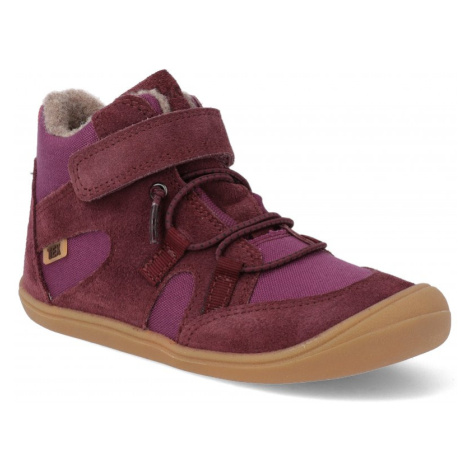 Barefoot dětské zimní boty Koel - Beau Wool vínové Koel4kids