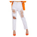 Kalhoty EM SP jeans RD6863.24P bílá