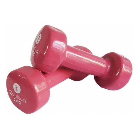 Sveltus Epoxy Dumbbells 2 kg - one pair Růžová