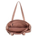 Beagles Růžová kabelka na rameno se vzorovaným ramínkem „Malaga“