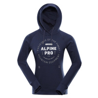 Dámská bavlněná mikina Alpine Pro LEWA - tmavě modrá