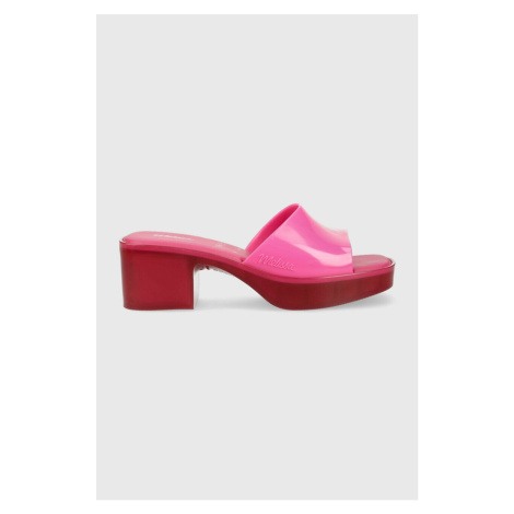 Pantofle Melissa MELISSA SHAPE AD dámské, růžová barva, na podpatku, M.32955.AG076