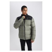 DEFACTO Fit Water Repellent Windproof Oversize Fit Wide Mould Zippered Pocket Puffer Jacket