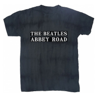 The Beatles tričko, Abbey Road Sign Dip-Dye Black, pánské