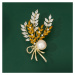 Éternelle Luxusní brož s perlou a zirkony Christiana B7229-XR09273 Zlatá