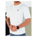 Dstreet Trendy bílé tričko s jemným logem