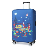 FLY-MY Obal na kufr LONDON L/XL - Spinner 70-80 cm Modrý