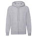 Szara bluza męska z kapturem Lightweight Zip Thru Hooded Sweat Fruit of the Loom