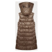 Dámská vesta v karamelové barvě s odepínací kapucí S'West (B8231-101)