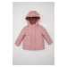 DEFACTO Baby Girl Hooded Soft Furry Coat