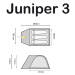 Highlander Juniper 3 Dvouplášťový stan pro 3 osoby YTST00472