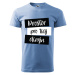 MMO Pánske tričko s vlastním potiskem Barva: Nebeská modrá