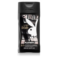 Playboy My VIP Story sprchový gel a šampon 2 v 1 pro muže 250 ml