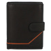 Trendová pánská kožená peněženka Figo, černá - koňaková