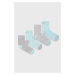 Dětské ponožky Skechers (4-pak) šedá barva