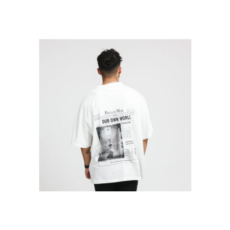 PREACH Oversized NO V Tee bílé