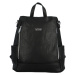 Stylový dámský koženkový kabelko/batoh Trinida, černý