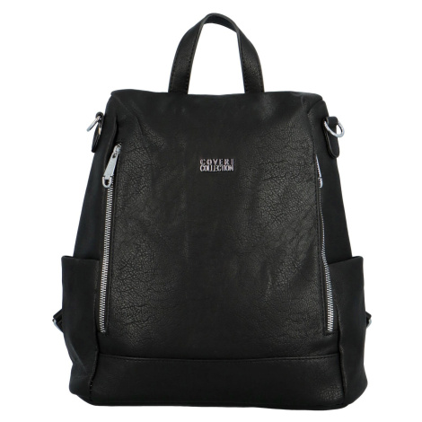 Stylový dámský koženkový kabelko/batoh Trinida, černý Coveri