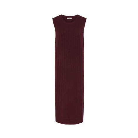 Žebrované pletené šaty, červené , vel. XS 32/34