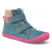 Barefoot dětské zimní boty Koel - Dean Tex wool modré/růžová
