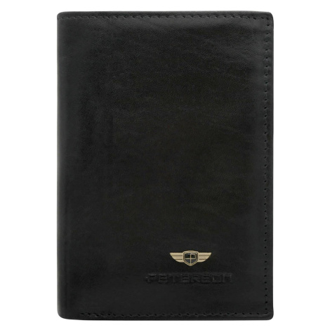Pánská kožená peněženka Peterson PTN N74-VT černá