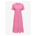 Růžové dámské basic midi šaty ONLY May - Dámské