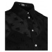 Košile karl lagerfeld kl monogram cotton shirt černá