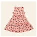 Šaty řasené s puntíky světle růžové Extreme intimo
