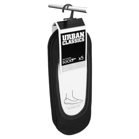 Neviditelné ponožky 5-balení černé Urban Classics