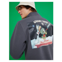Koton Looney Tunes Oversize Sweatshirt Raised Licensed Printed
