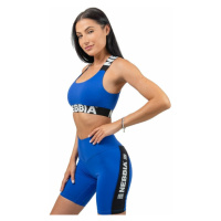 Nebbia Medium-Support Criss Cross Sports Bra Iconic Blue Fitness spodní prádlo