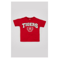 DEFACTO Baby Boy Crew Neck Tiger Pattern Short Sleeve T-Shirt