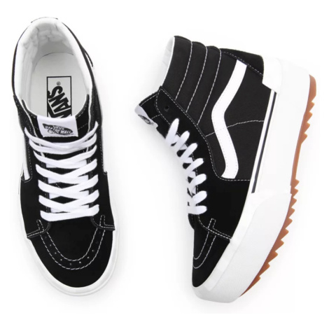 Boty Vans SK8-Hi Stacked suede/canvas black/blanc de blanc
