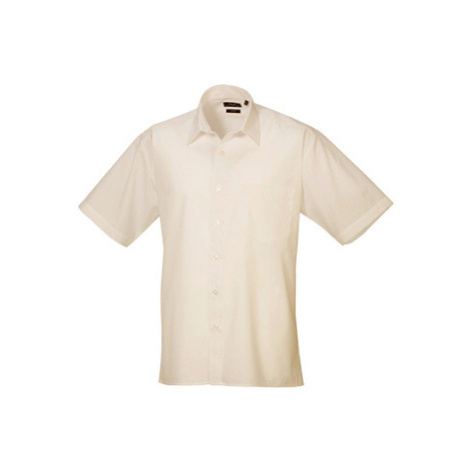 Premier Workwear Pánská košile s krátkým rukávem PR202 Natural -ca. Pantone 1205