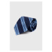 Hedvábná kravata Michael Kors tmavomodrá barva