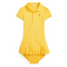Dětské bavlněné šaty Polo Ralph Lauren žlutá barva, mini