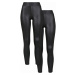 Dámské legíny // Urban classics Ladies Synthetic Leather Leggings 2-Pack black+black